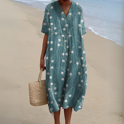 Nathalie - Elegant Floral Dress