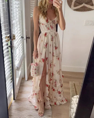 Sonja | Floral Pattern Midi Dress