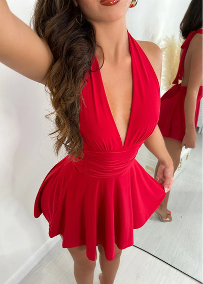 Segreta | Halter Neck Mini Dress