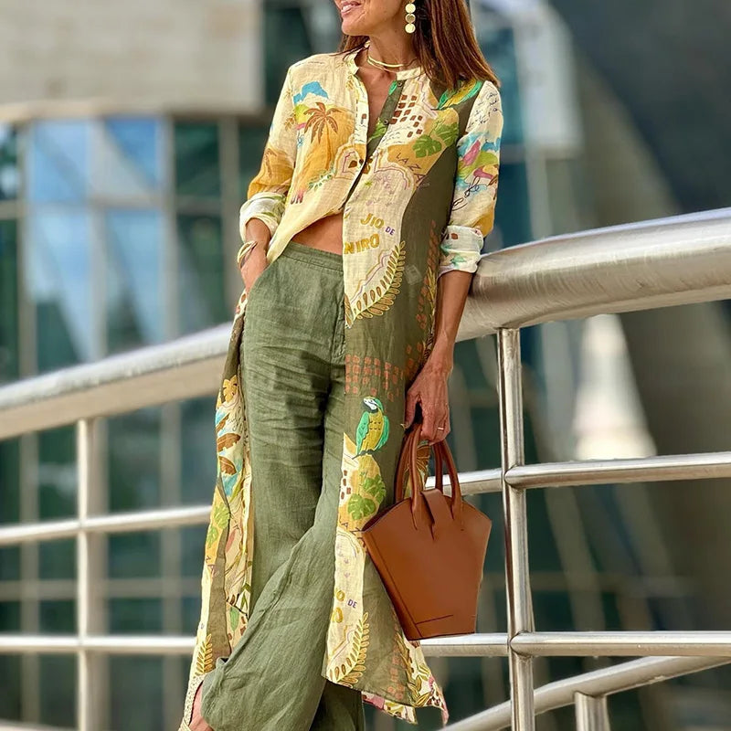 Miréliane – Elegant Linen Co-Ord Set