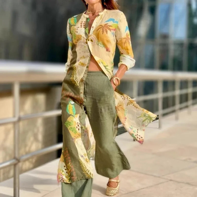 Miréliane – Elegant Linen Co-Ord Set