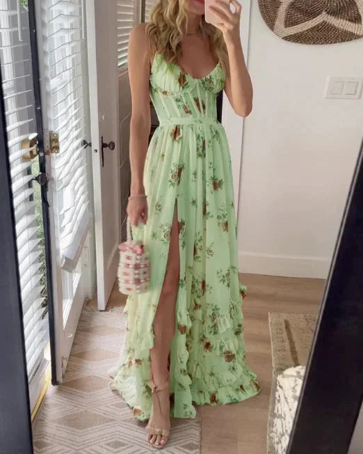 Sonja | Floral Pattern Midi Dress