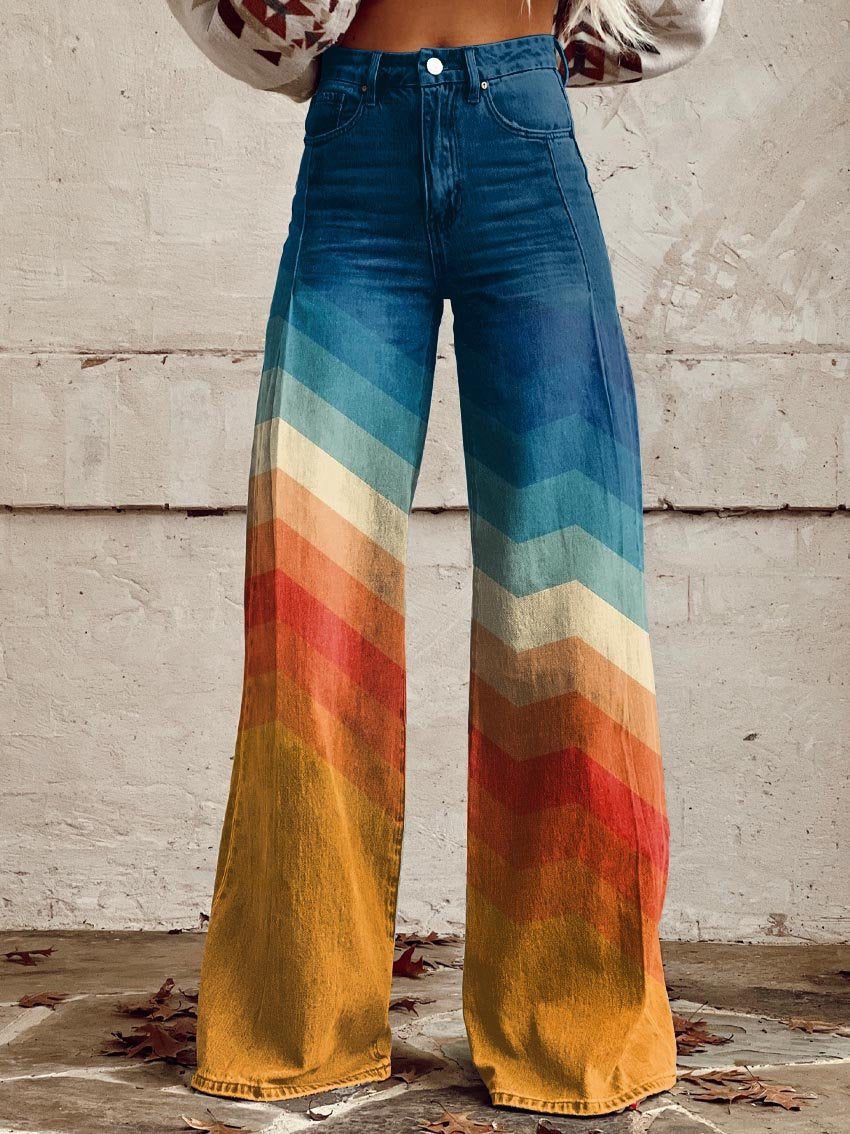 LÉA | Elegant Modern Retro Zigzag Trousers