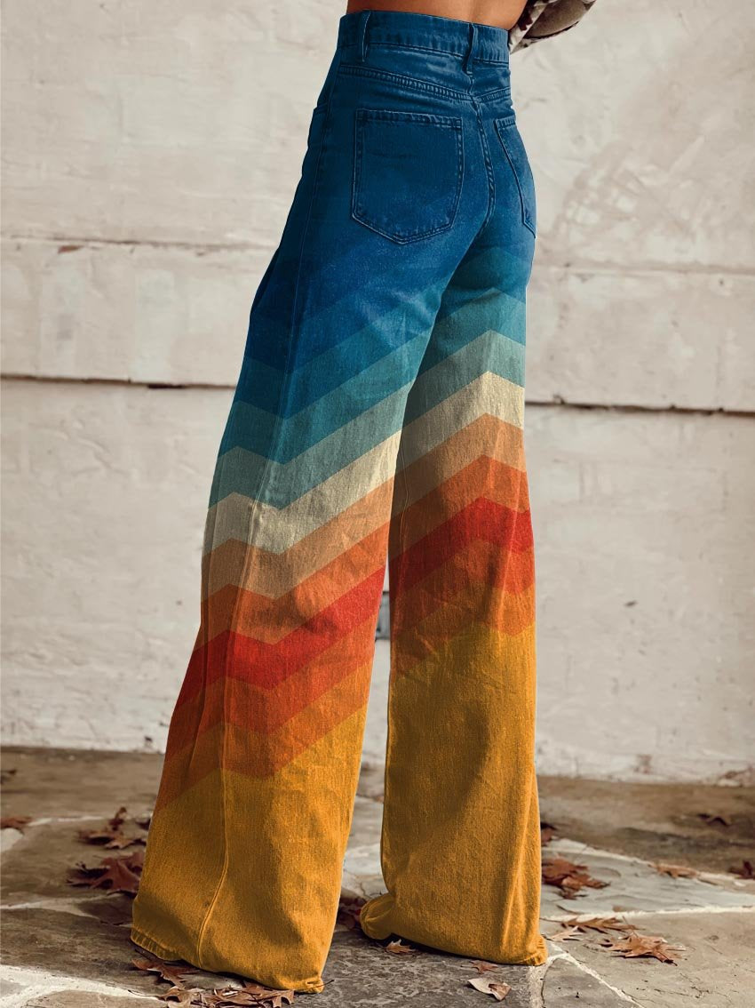 LÉA | Elegant Modern Retro Zigzag Trousers