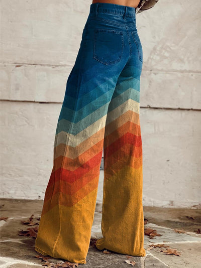 LÉA | Elegant Modern Retro Zigzag Trousers