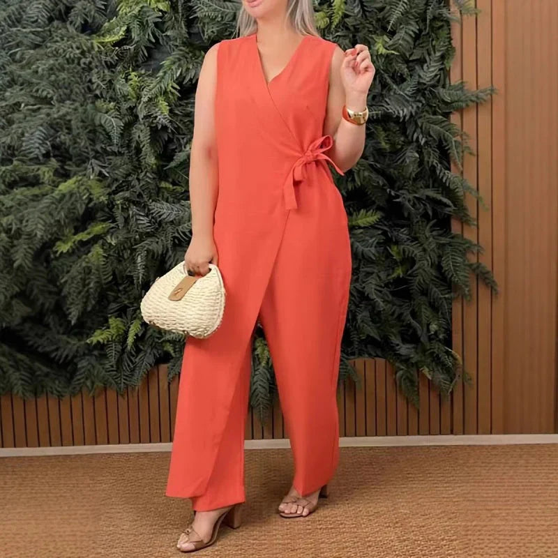 Inas | Elegant V-Neck Jumpsuit
