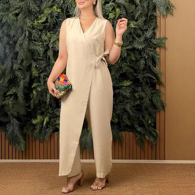 Inas | Elegant V-Neck Jumpsuit