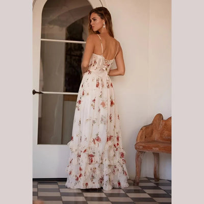 Sonja | Floral Pattern Midi Dress